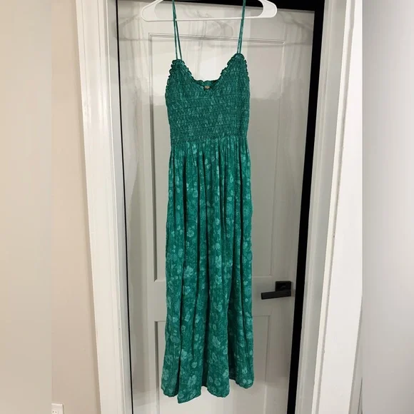 Free People Smocked Floral Maxi Dress - Picture 2 of 5